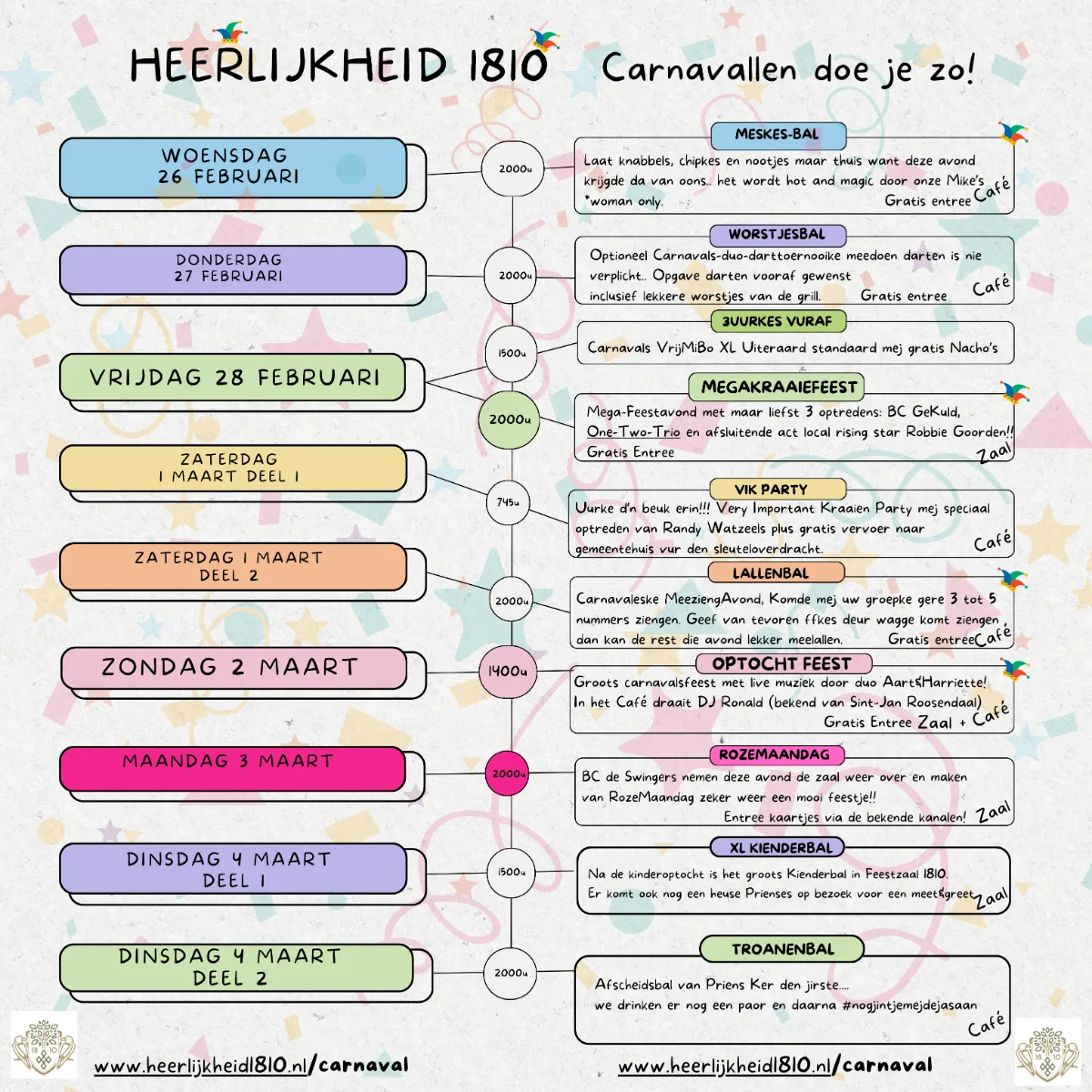 Sfeerbeeld van Onze ruimtes bij Heerlijkheid 1810
